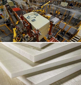 factory and polystrand panels collage